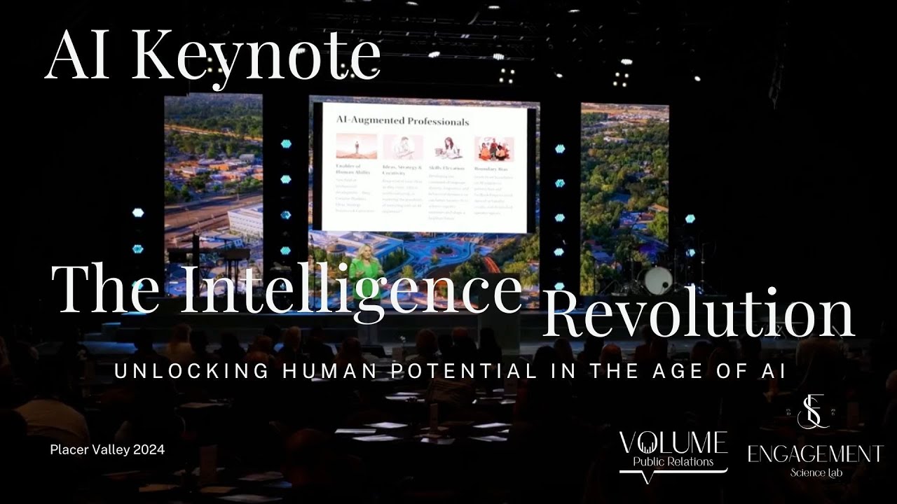 Elizabeth Edwards teaching the Intelligence Revolution AI keynote
